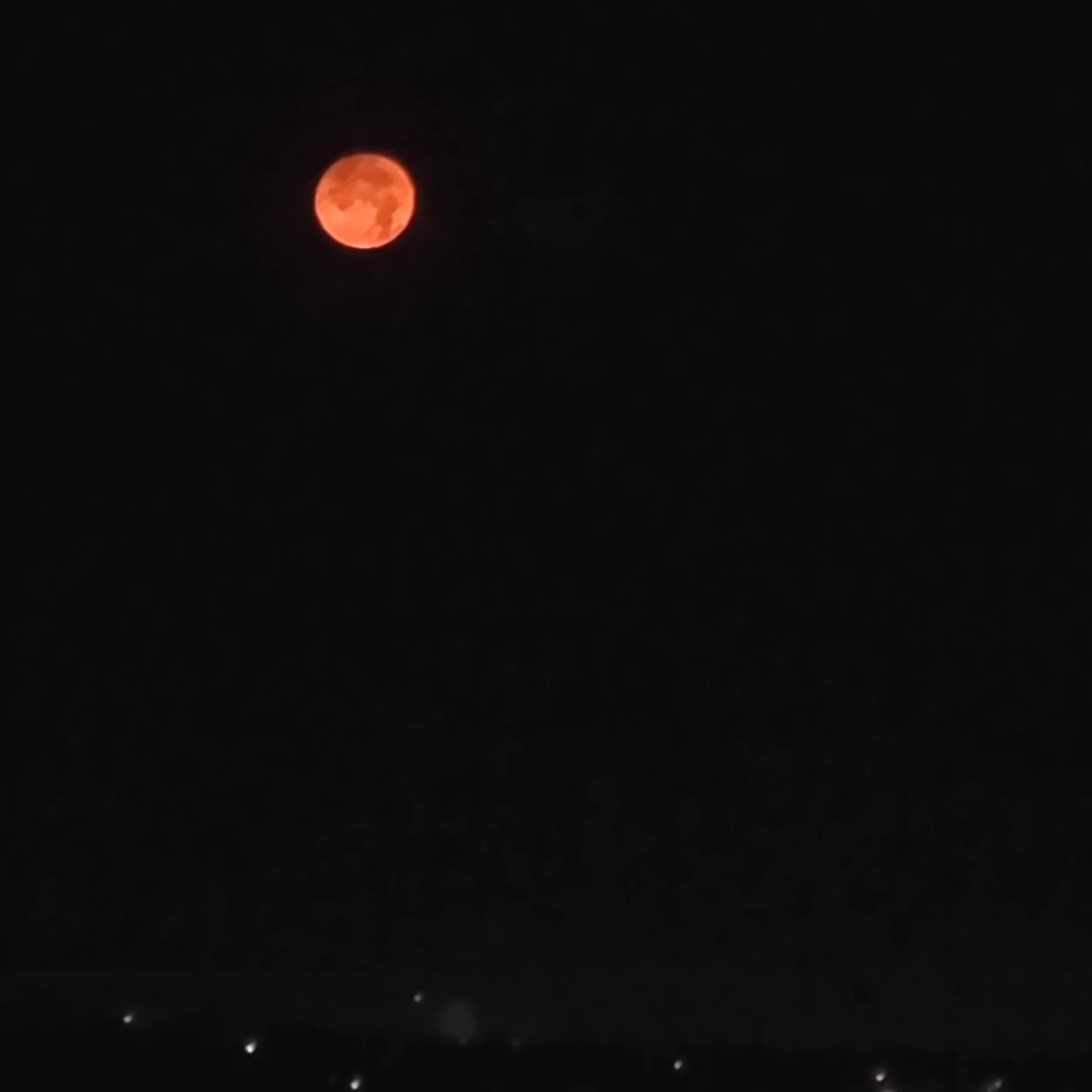 Blood moon over Calgary, Sep 6, 2025