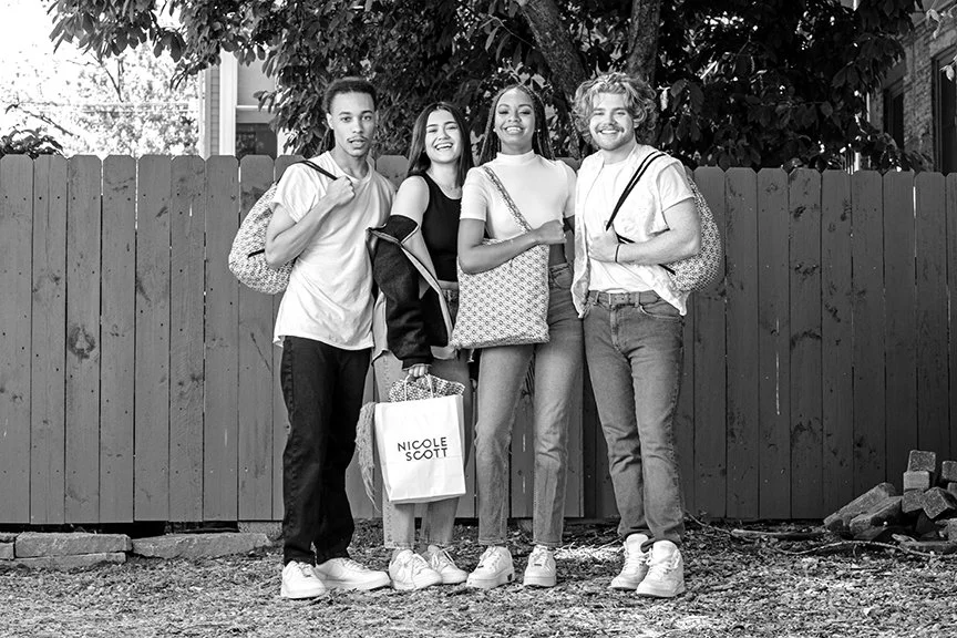 Product image for up-and-coming fashion designer, Nicole Scott. Frosting Creative Co. excels in helping growing businesses reach their goals.