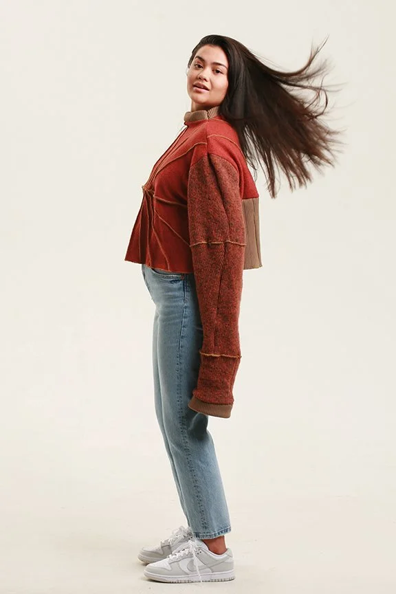 Product image for up-and-coming fashion designer, Nicole Scott. Frosting Creative Co. excels in helping growing businesses reach their goals.