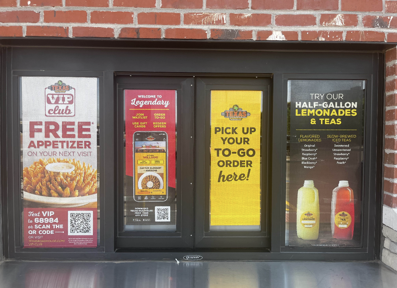 Window clings designs for Texas Roadhouse. Frosting Creative Co designs for food and beverage brands