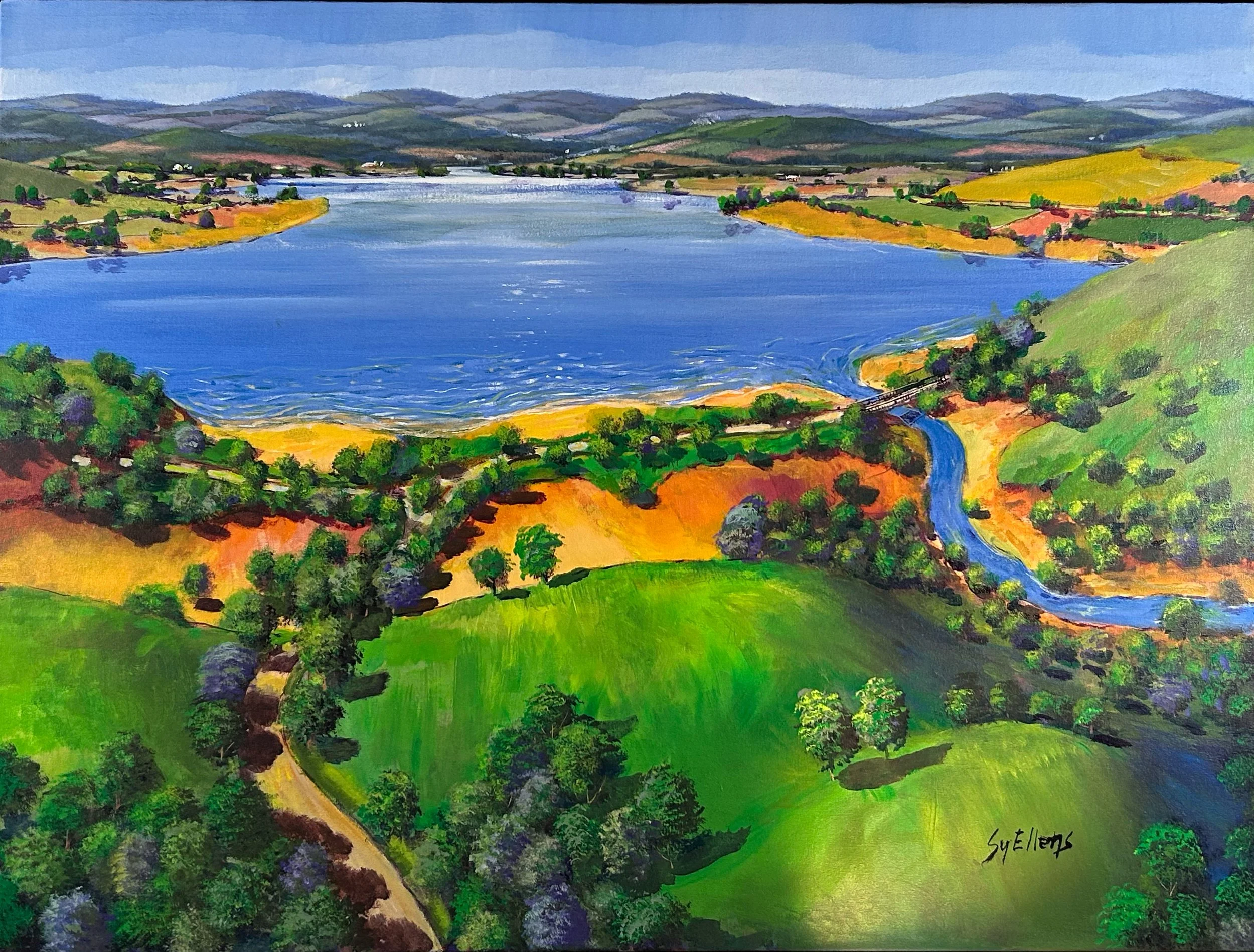 Nestled Lake, 36 x 48, SOLD