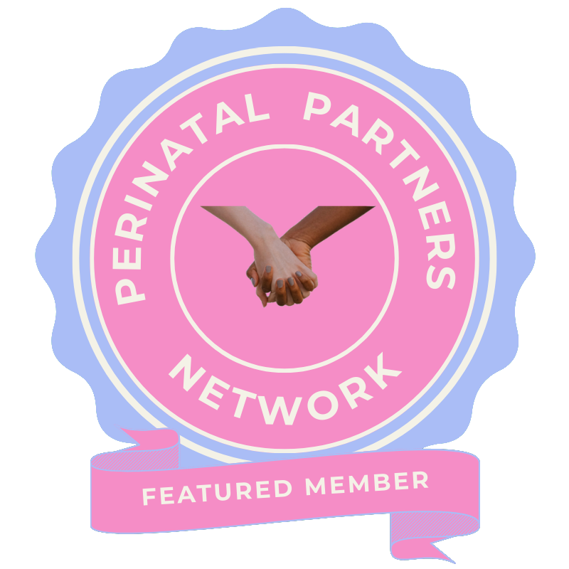 Badge for clinical psychologist who belongs to a network of providers who treat the perinatal population in Pennsylvania