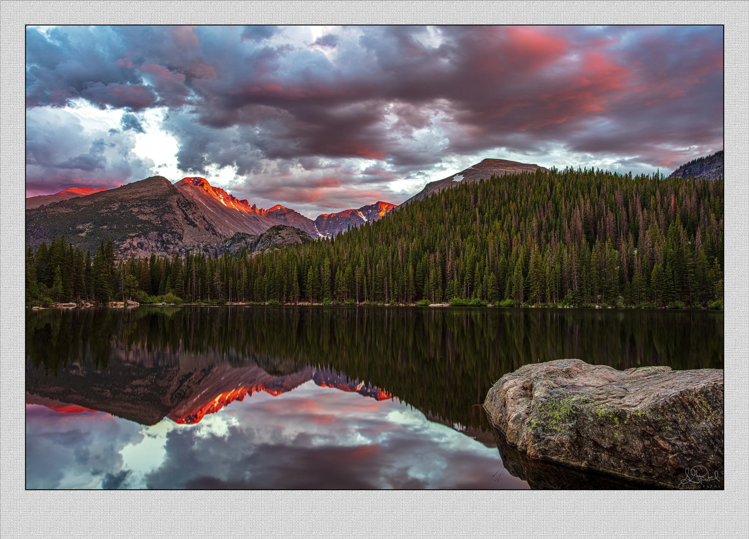 Sunset Bear Lake Rocky Mountain National Park