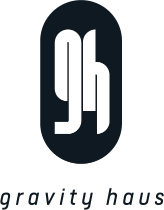 logo for gravity haus