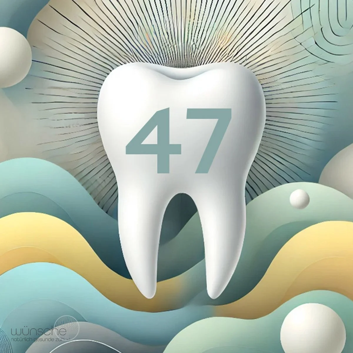 ✨Zahn 47: Ausdruck von Konflikten und die Kraft zur Versöhnung🦷✨
Der hintere Mahlzahn im Unterkiefer, ist mehr als nur ein Zahn. Er symbolisiert unsere Fähigkeit, Konflikte zu erkennen, zu reflektieren und sie in inneren Frieden zu verwan