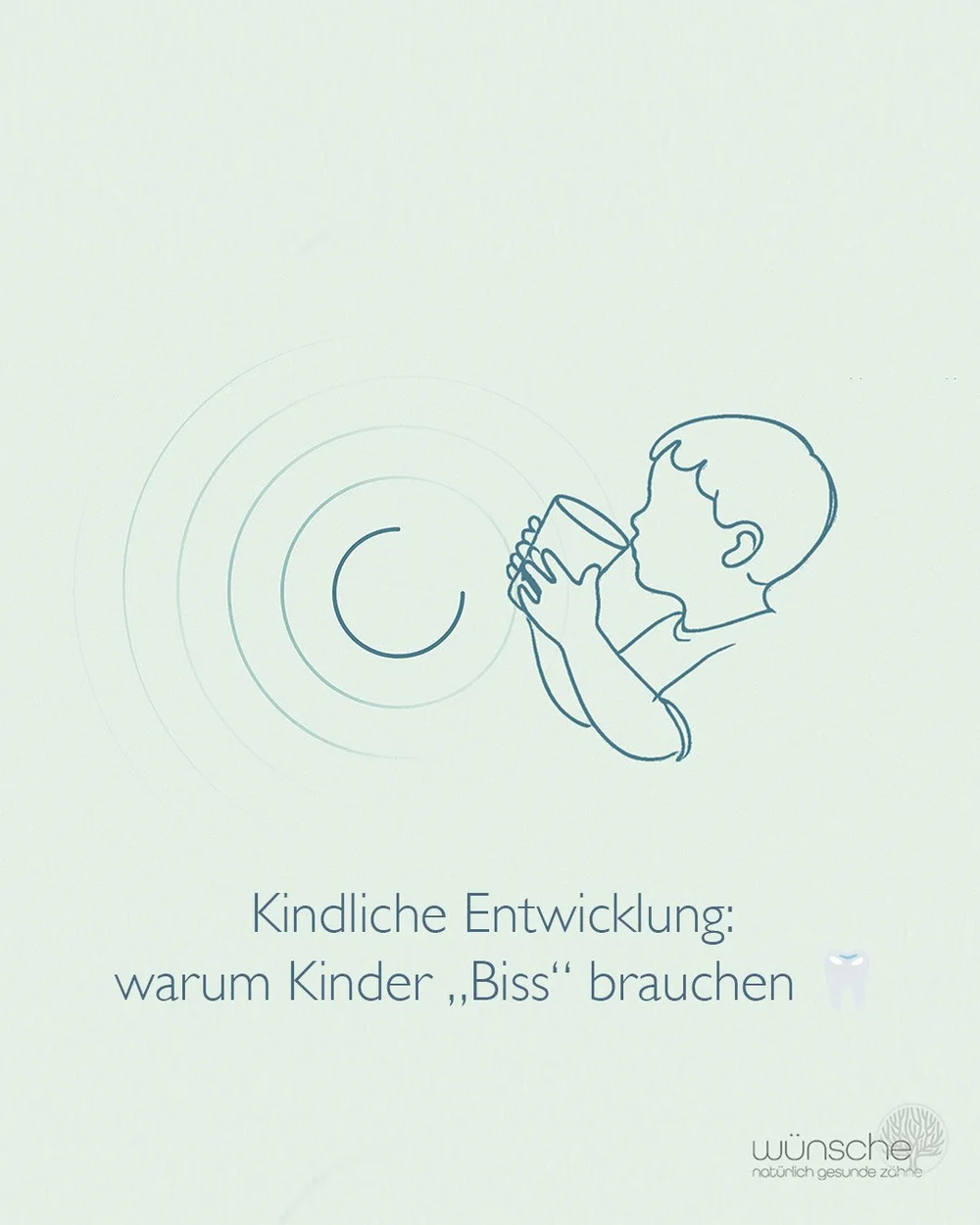 Kindliche Entwicklung: warum Kinder &bdquo;Biss&ldquo; brauchen 🦷👶

Kiefer wachsen mit Funktion. Was Kinder essen (Konsistenz), wie sie trinken (Becher statt Sauger) und wie sie atmen (Nase statt Mund) formt Zahnb&ouml;gen, Zungenlage und Gesicht. 