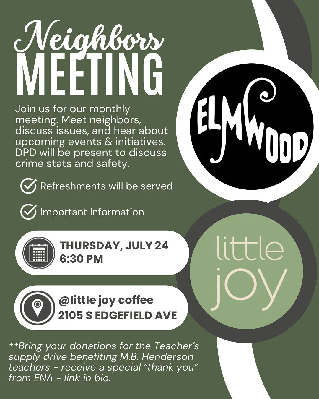 Elmwood Neighbors Meeting