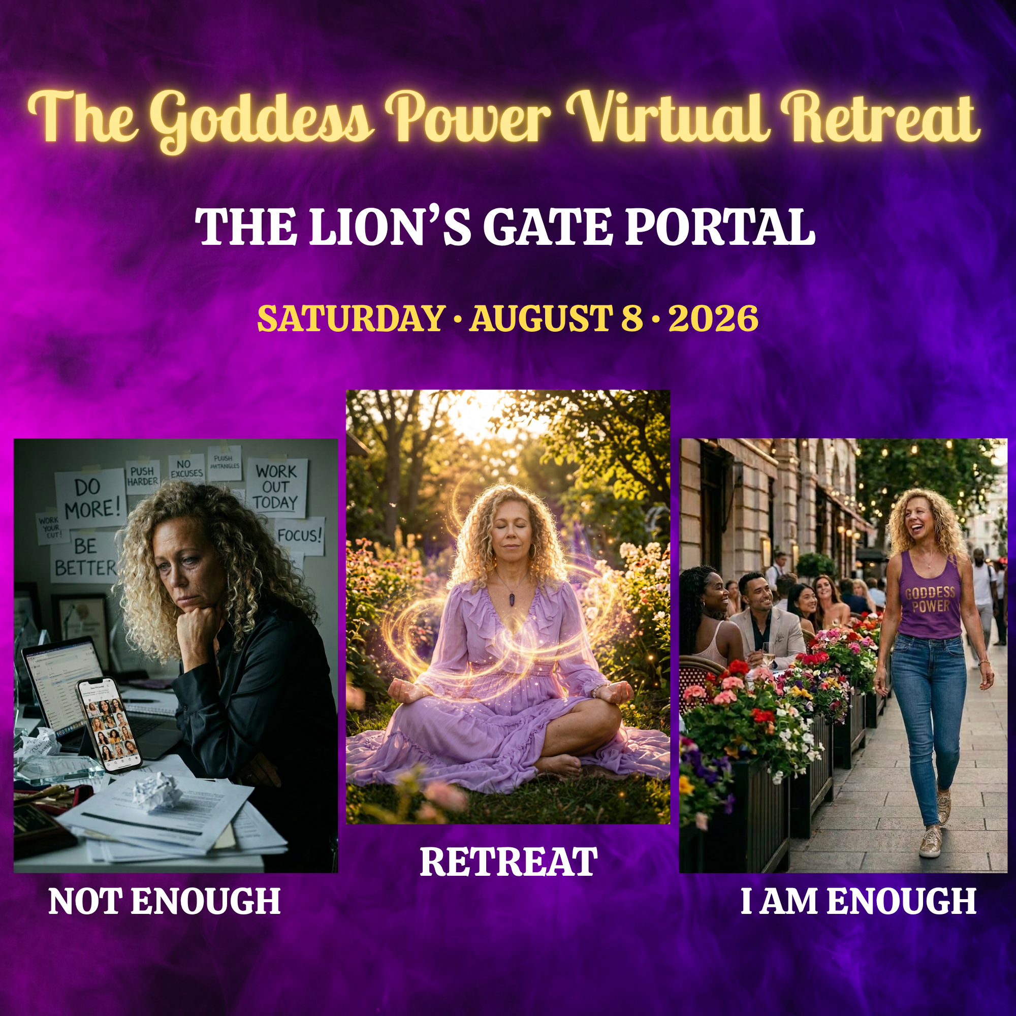 The Goddess Power Virtual Retreat: The Lion’s Gate Portal PRIVATE
