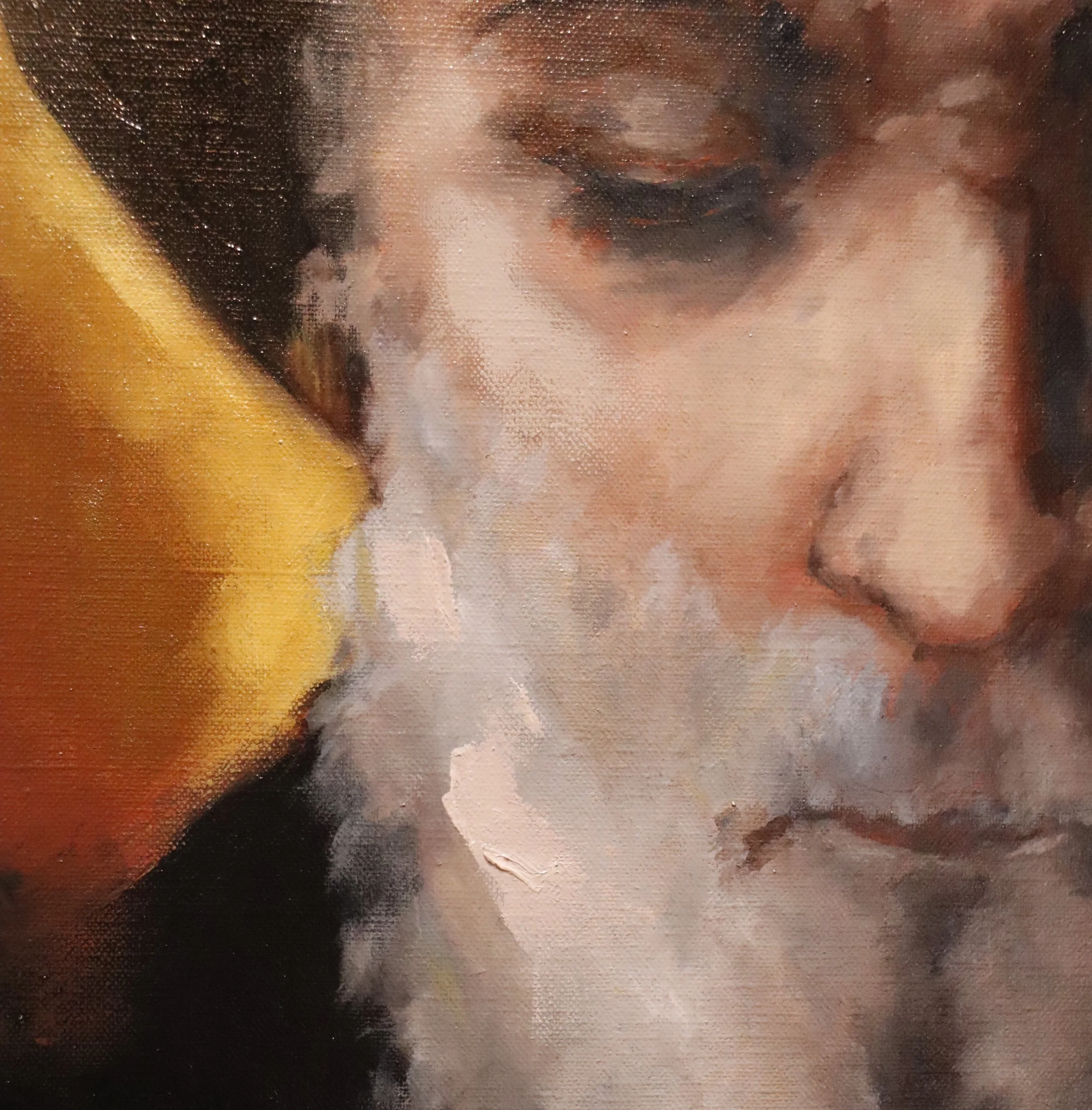 Final image of St Charbel for a beautiful commission. 

&mdash;> swipe for textures and details 

Ready to be framed by @artsmart_framing and delivered with love 

#oilpainting #religiousart #artistsofinstagram #portraitartistoftheyear #artcollect