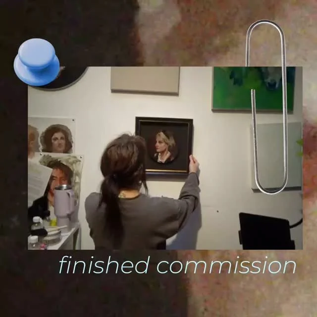 Home footage style contradicting the elegant poise of Nicole, painted for a commission from my favourite collector. 

Framed by @artsmart_framing 

My 8x8inch circular canvas, mounted behind glass 

#artwork #portraitpainting #artcollectorsofig #arti