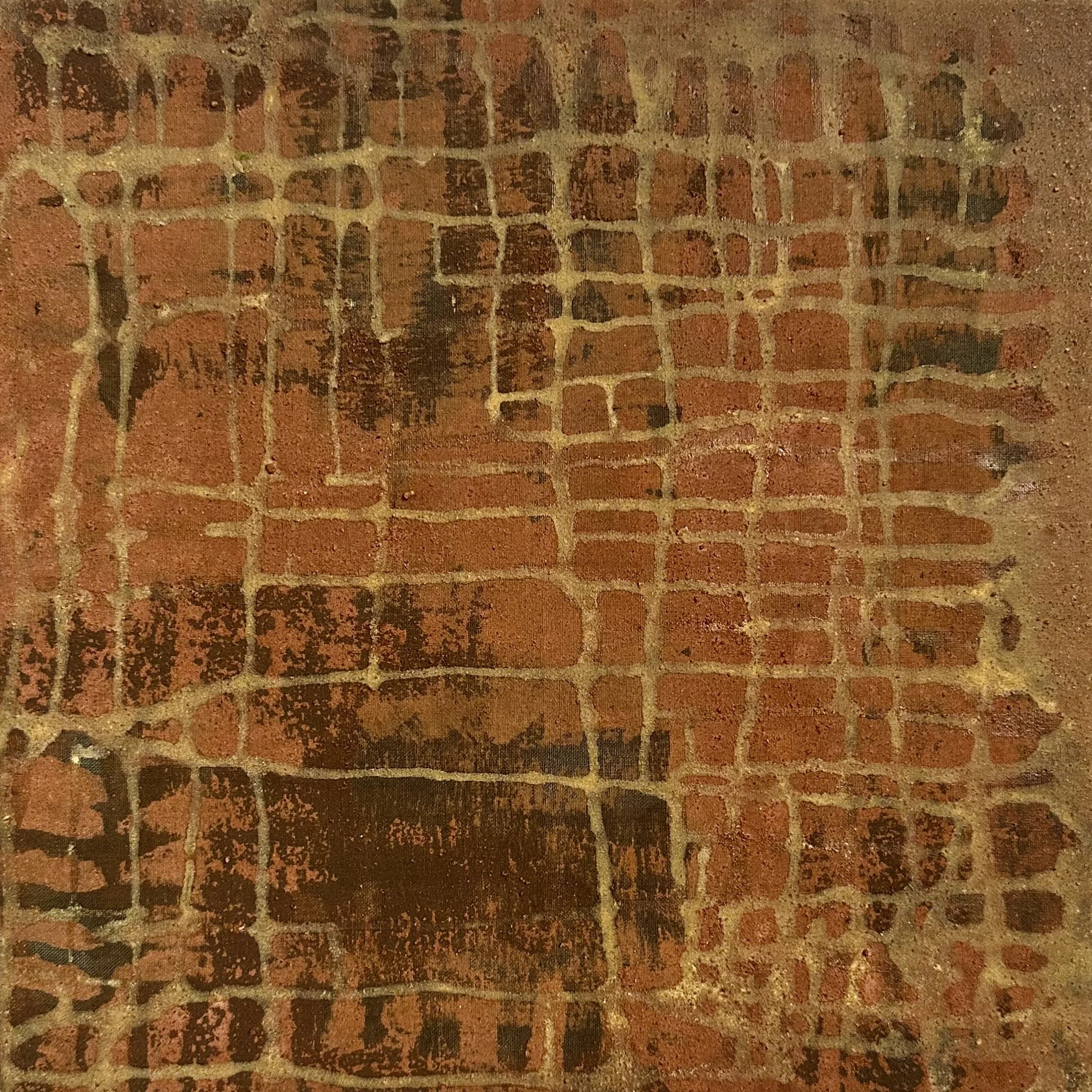 Ashmore Earth Study #12
 Oil and ochre on linen  31 × 31cm; 12 × 12” 