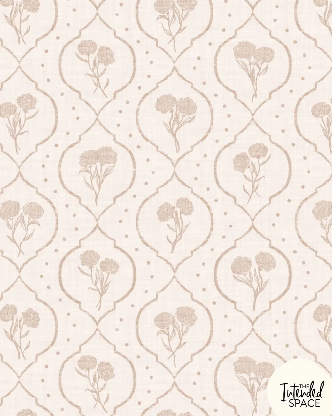 This quatrefoil carnation pattern works great in two-toned and as a blender pattern. ⁣
⁣
I'm in the processing creating more  colorways that are more saturated for stationery and gift. Coming soon!⁣
⁣
This pattern is part of my Chinoiserie Garden Rev