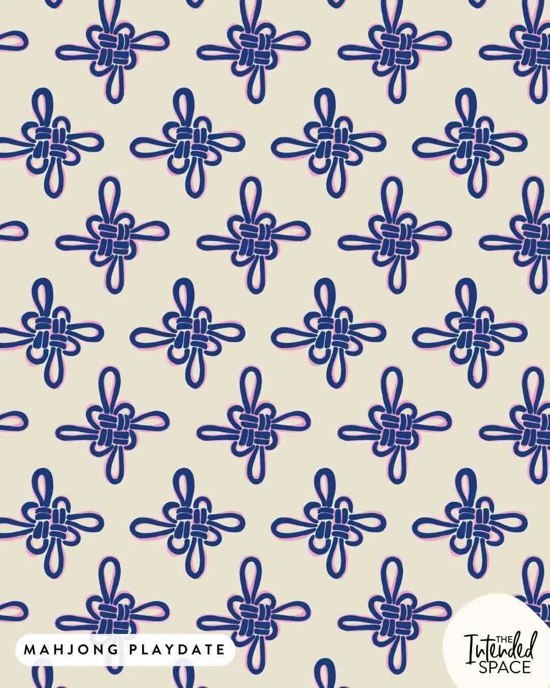Here is a closer look of the patterns in my mahjong surface design collection. I intentionally designed this seamless pattern to be more Chinese culture focused because of the origin of the Mahjong game. There are different meanings behind each Chine