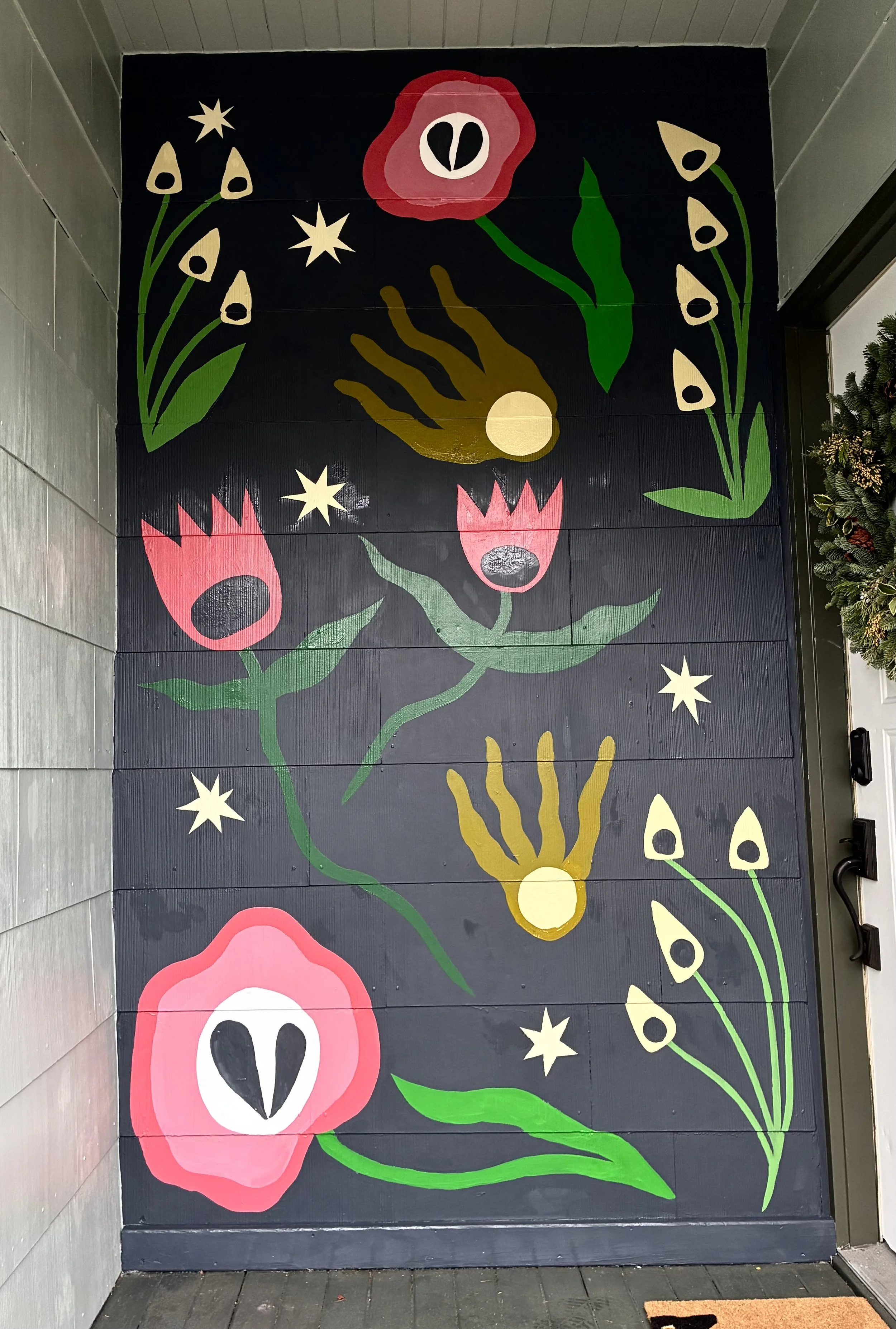 Flower Scene, Tess, front door entryway.jpeg
