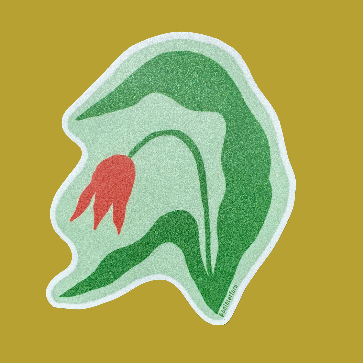 Droopy Flower Sticker