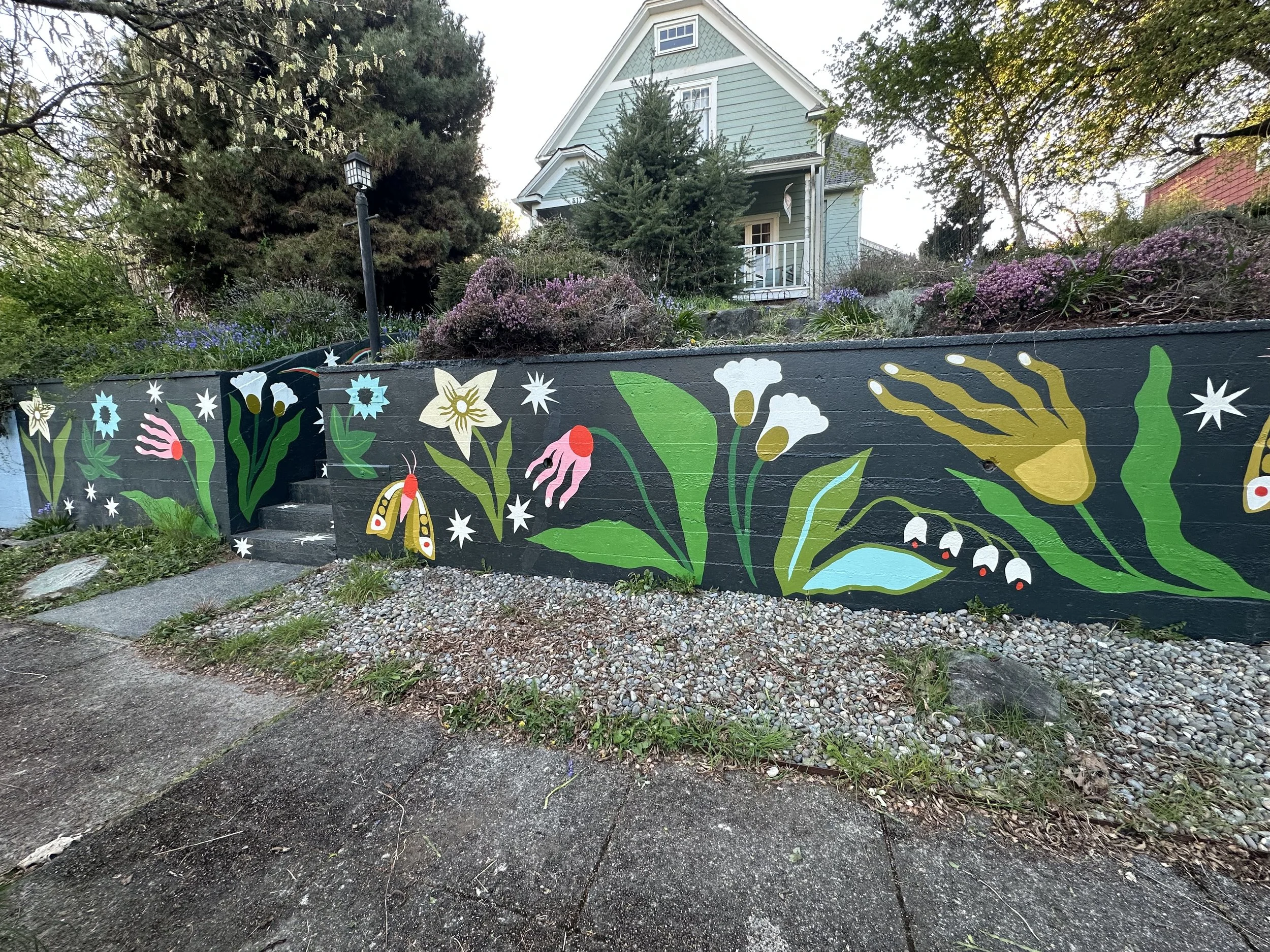 Dancing Flowers, Jess Frank, retaining wall.jpeg