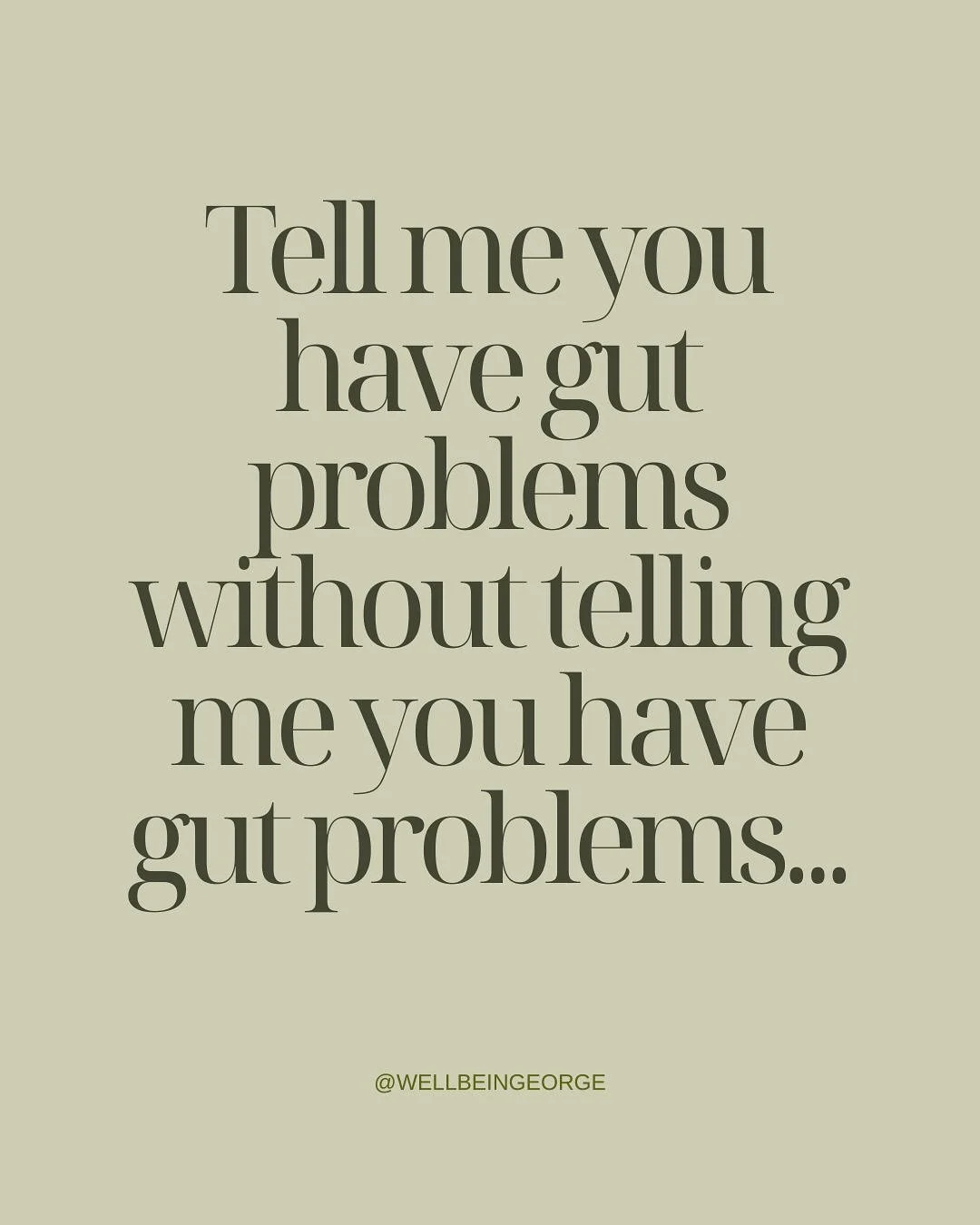 Tell me you have gut issues without telling me you have gut issues… 👇
Be honest… how many of these did you relate to? 👀
Bloating after every meal, unpredictable bowels, random skin breakouts, low moods — they’re all mess
