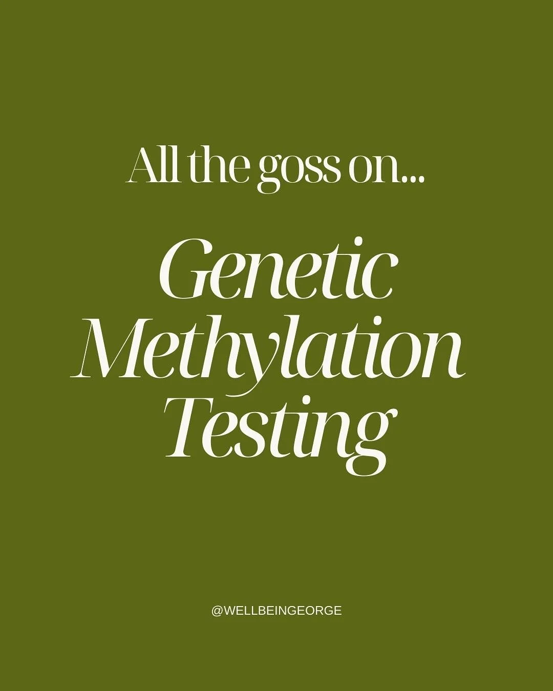 Did you know 40% of the population of Australia have one of the MTHFR gene mutations? This can affect sleep, mood, energy, fertility, hormones and more. 
The Methylation cycle plays a role in how your body produces energy, manages stress, clears horm
