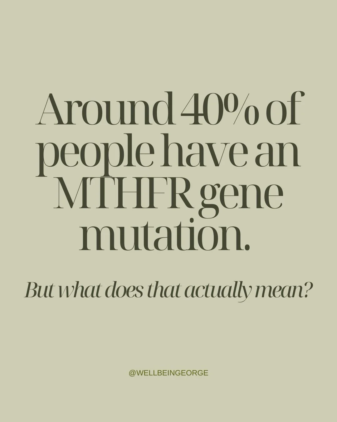 Okay so everyone talks about the MTHFR gene, but most of my clients have no idea what it actually is and why it&rsquo;s so important to make sure it&rsquo;s functioning at 100% in the body! 

MTHFR is actually a gene, that makes an enzyme - that acti