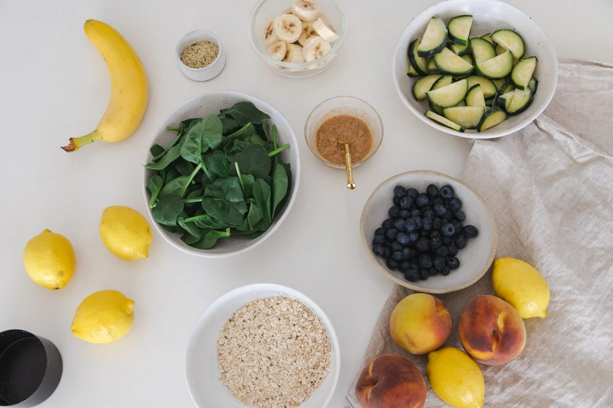 Whole foods used when reviewing food intolerance test results