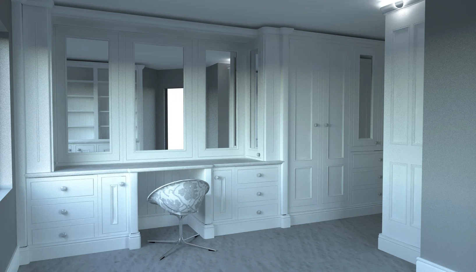 walk-in wardrobe