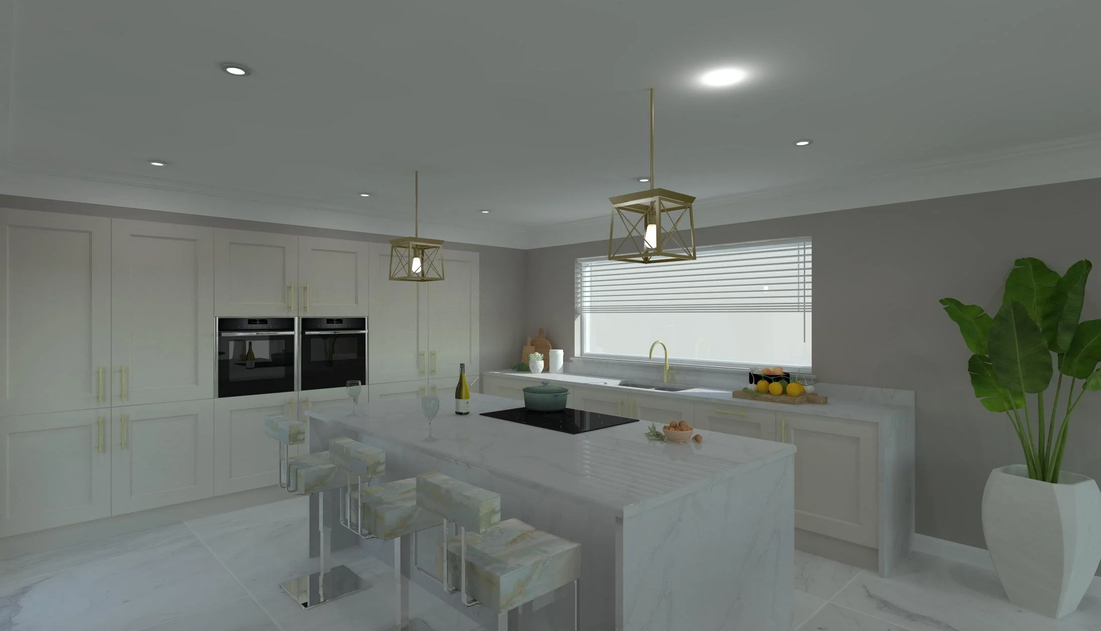 Porcelain kitchen