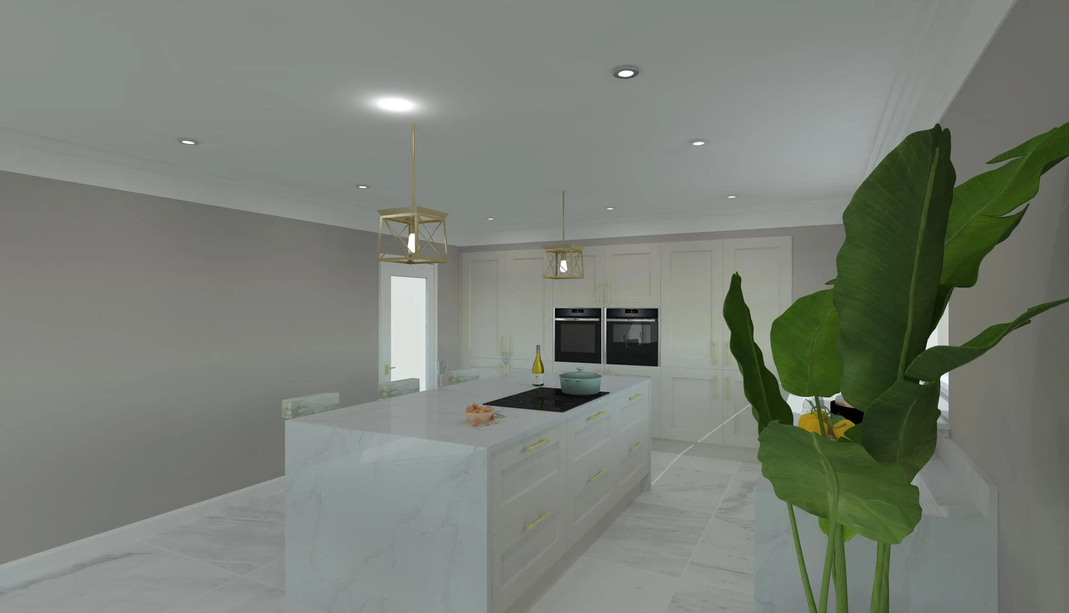 Porcelain kitchen