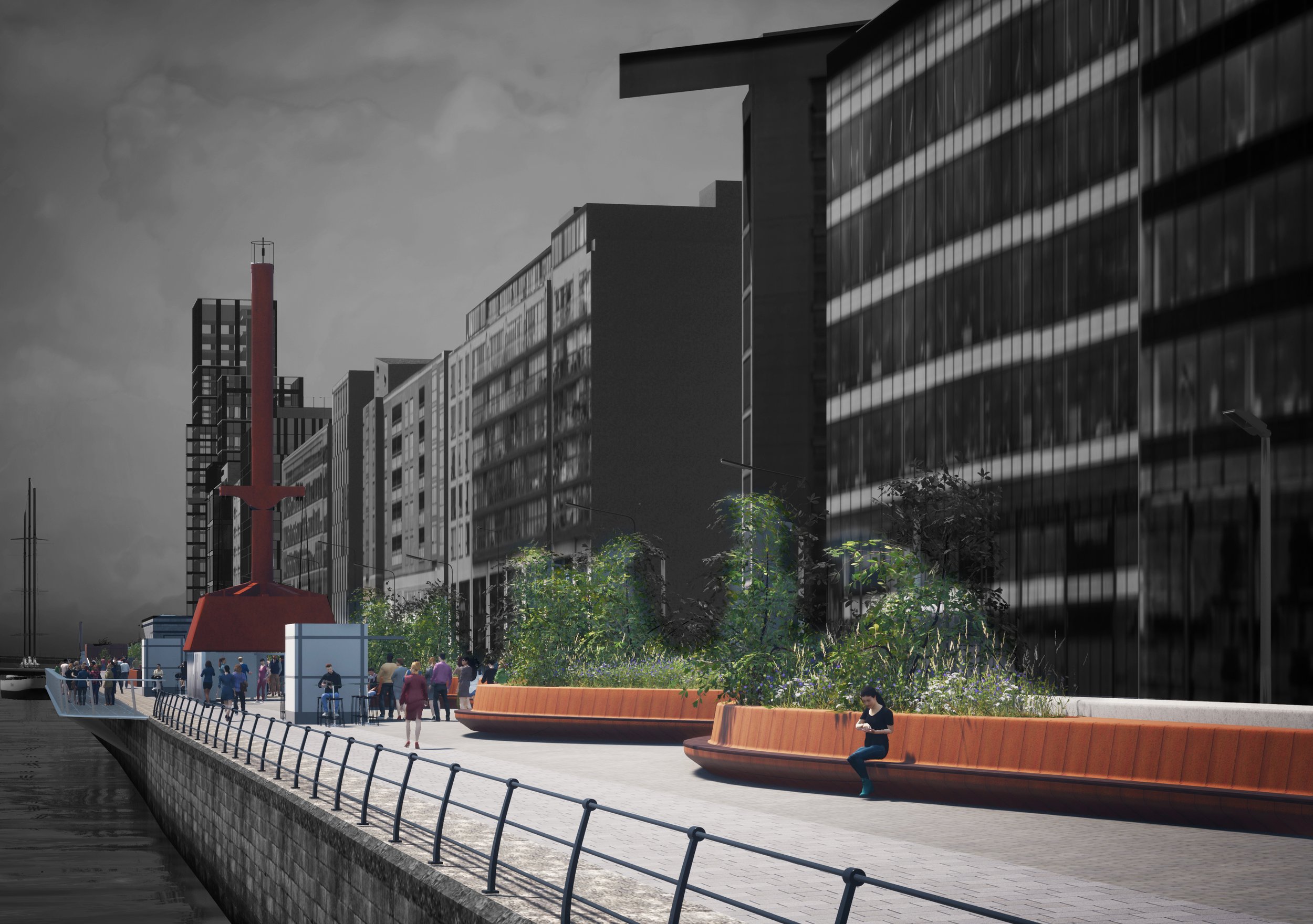 DIVING BELL AND PROPOSED SEATING