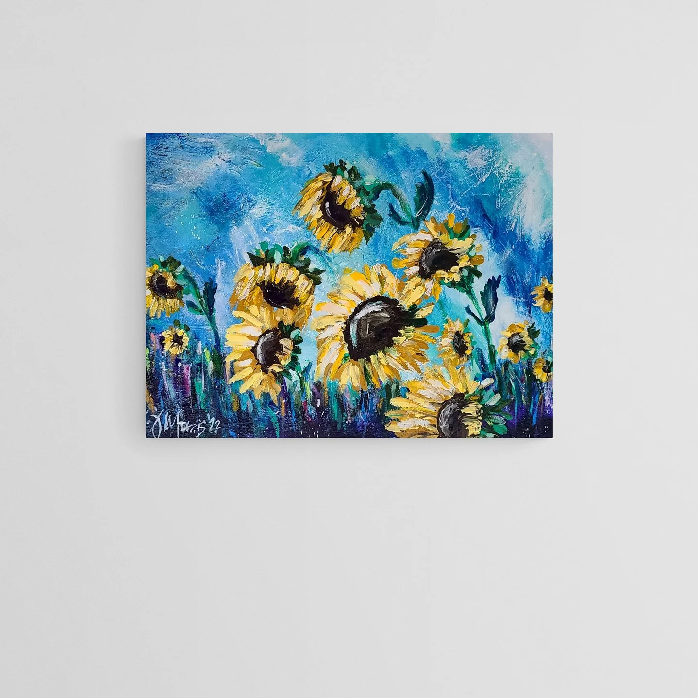 Summer Jewels...  Acrylic on Canvas,  18 x 24 x 1.5 in