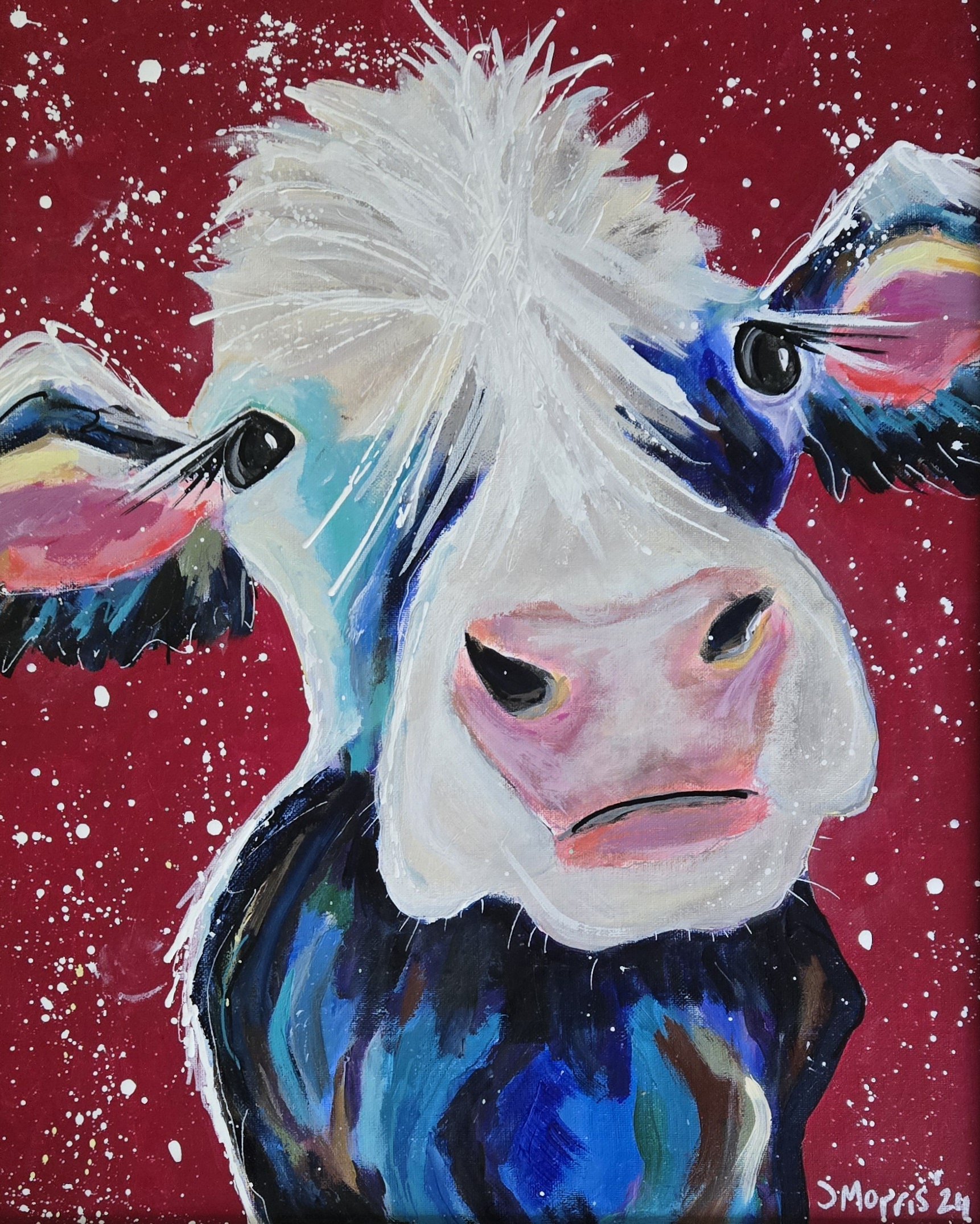 I Licked It So It's Mine...  Acrylic on Canvas Board, 18 x 22 in, Framed