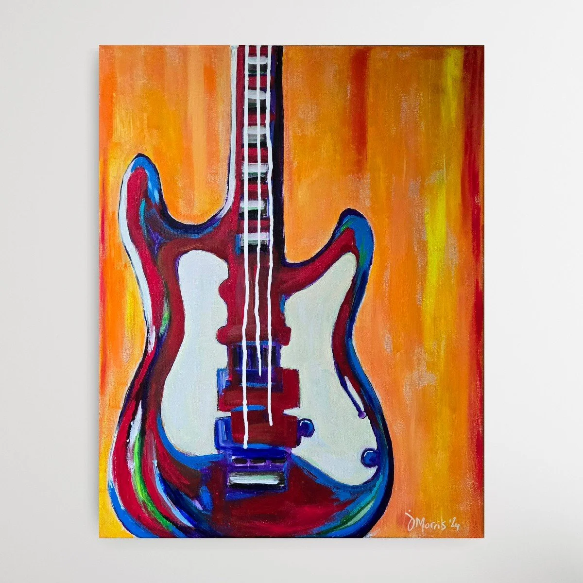 Electric Embers...  Acrylic on Canvas, 22 x 28 in