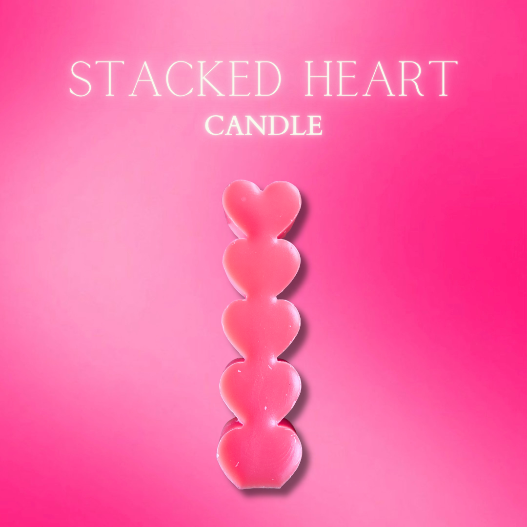 Stacked Heart Candle
