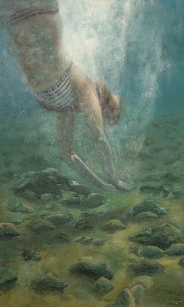 Momentum (2020), acrylics on canvas, 100 Χ60 cm