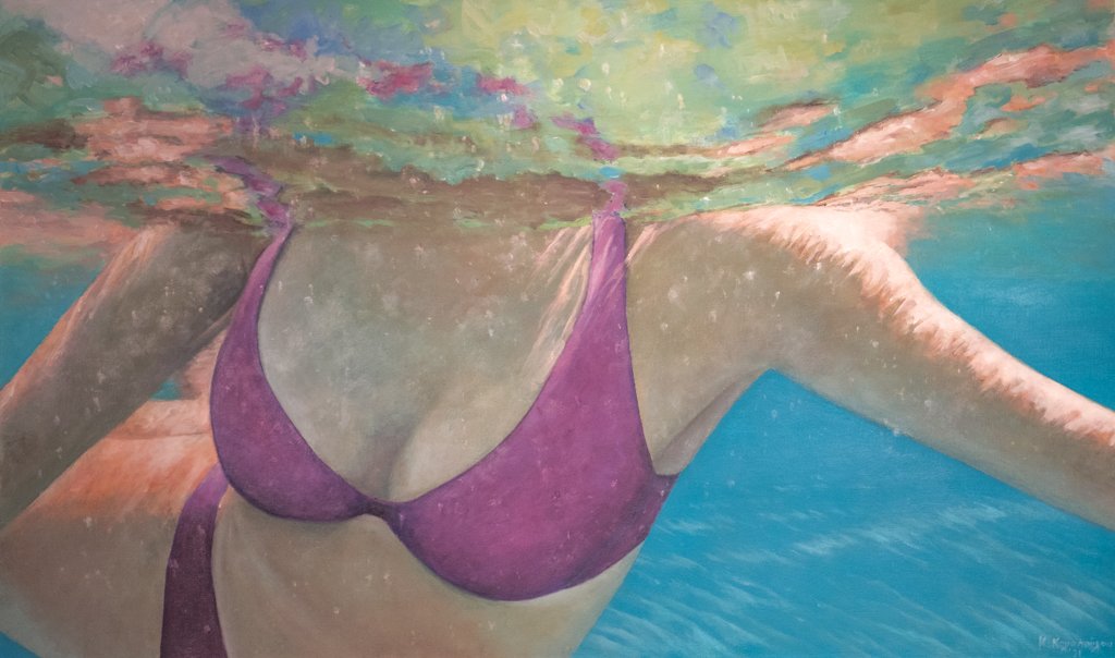 Endurance (2021), acrylics on canvas, 60X100 cm
