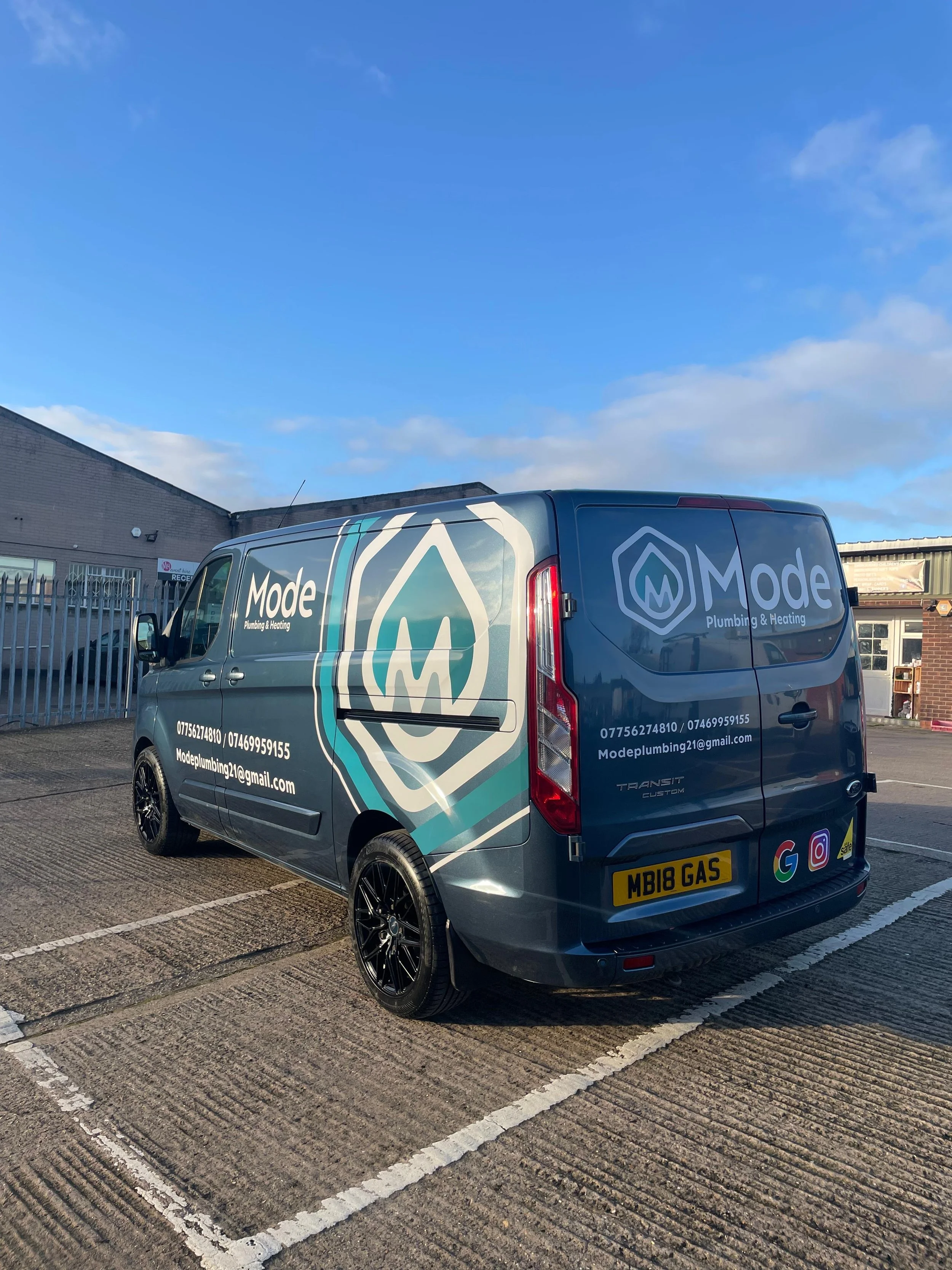 Van Decal Wrap Leicester – Mode Plumbing
