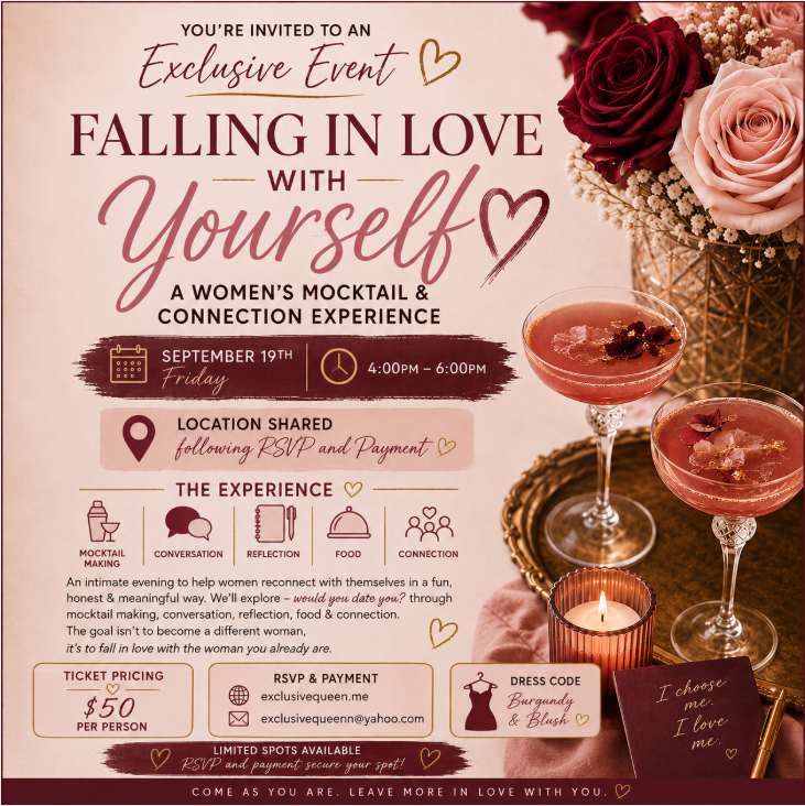 Falling In Love with Yourself: A Women's Mocktail & Connection Experience - (General Admission)