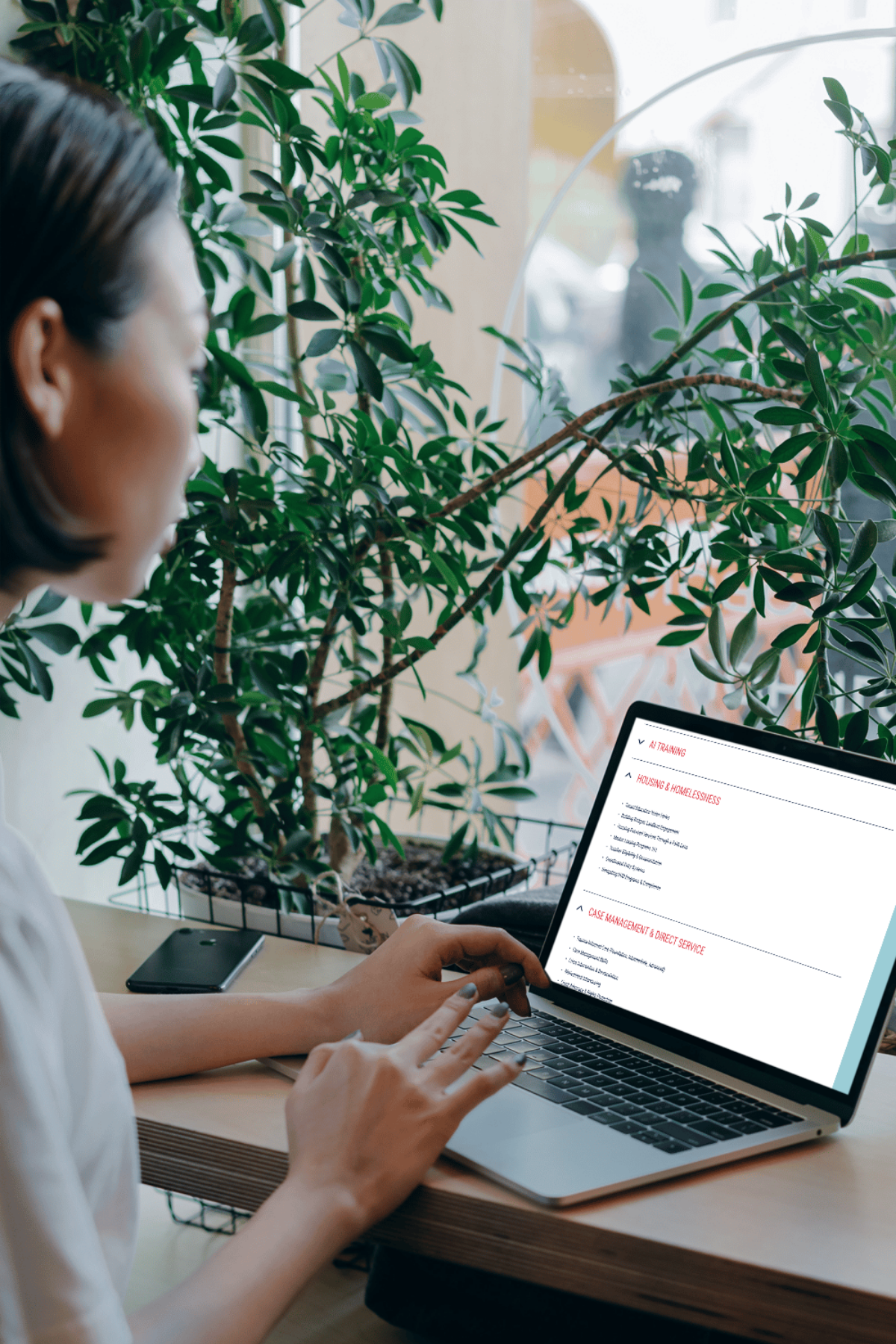 Female Study Reviewing Online Courses On Computer