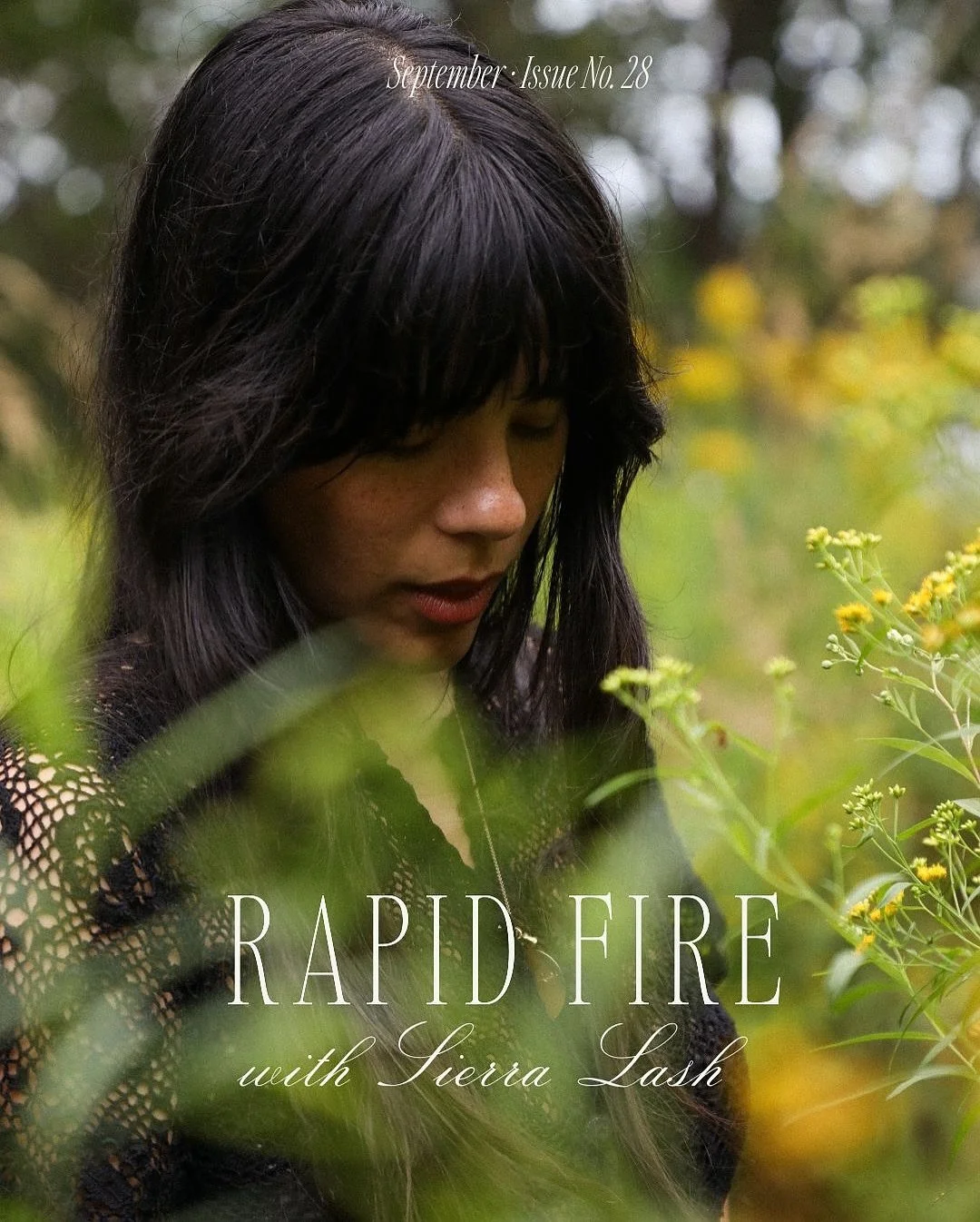 Happy Rapid Fire Friday with our September muse @sierrralash ❤️&zwj;🔥

#snailmail #printisnotdead #herbalism #ramdass #poetry #jonimitchell #folkmusic #analog #slowlivinf