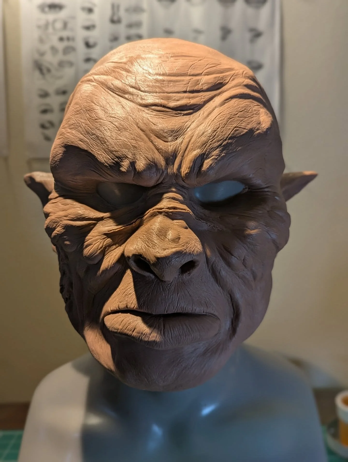 Been a while, but it's nice to show what I've worked on my downtime recently. First finished sculpture I've done since 2014. I definitely learned a lot about working on this orc mask and won't be the last one. Looking forward to mold making and latex