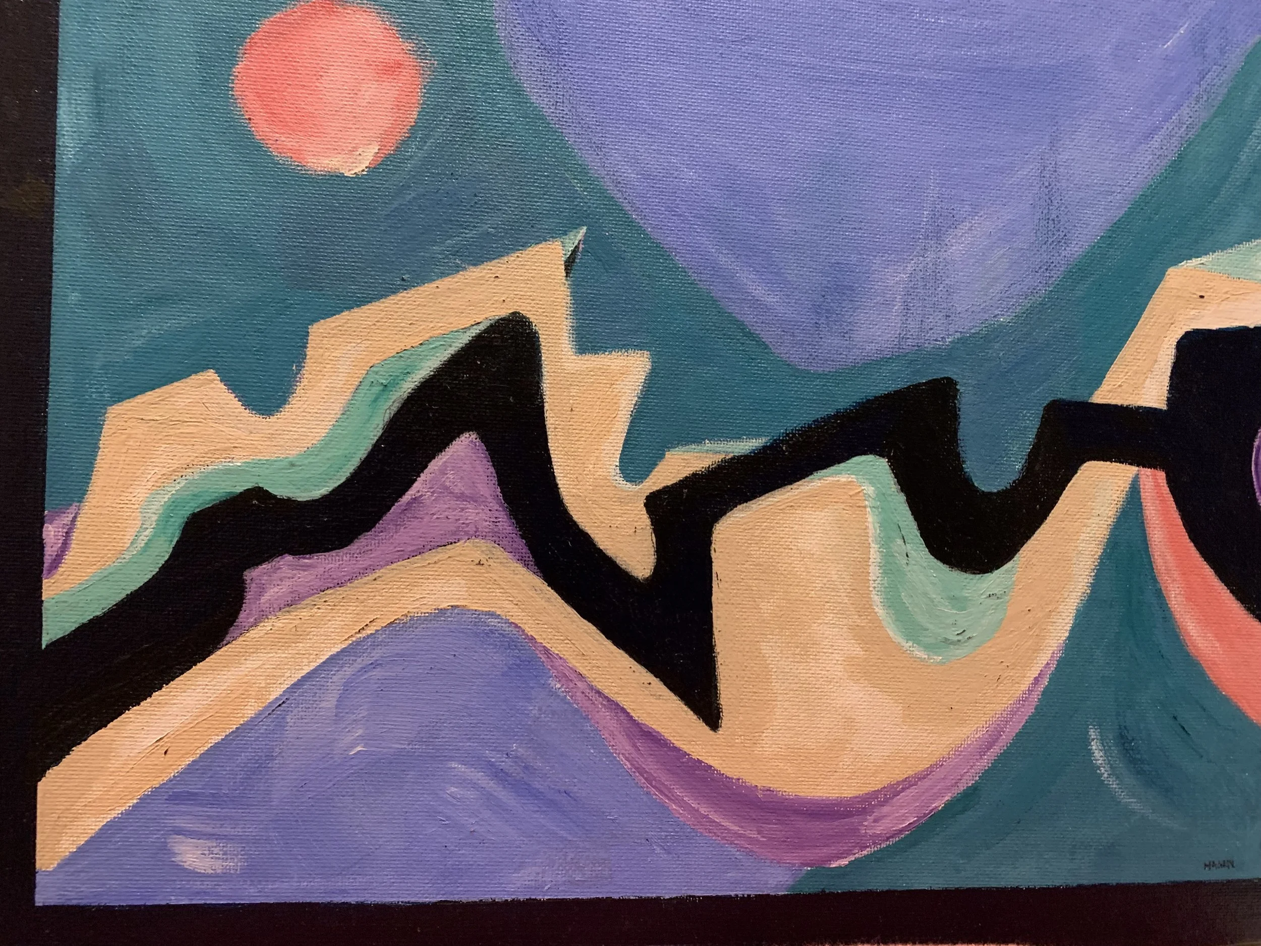 Over the River and Through the Woods, Acrylic on Board, 11 x 14