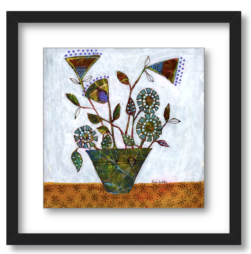 Brown and Teal (square)