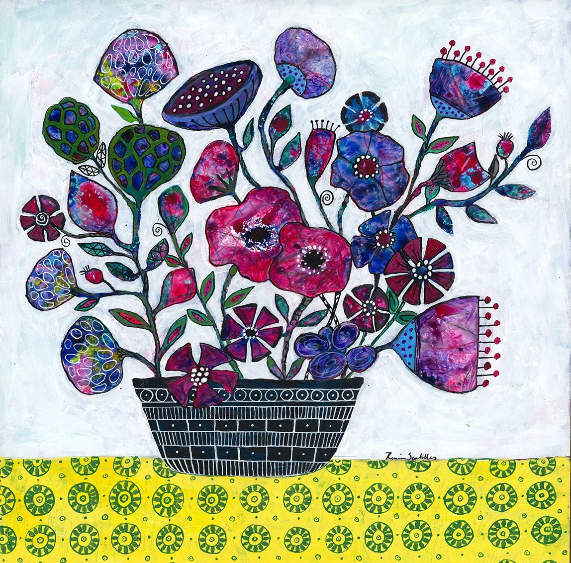 Francie's Flowers (square)
