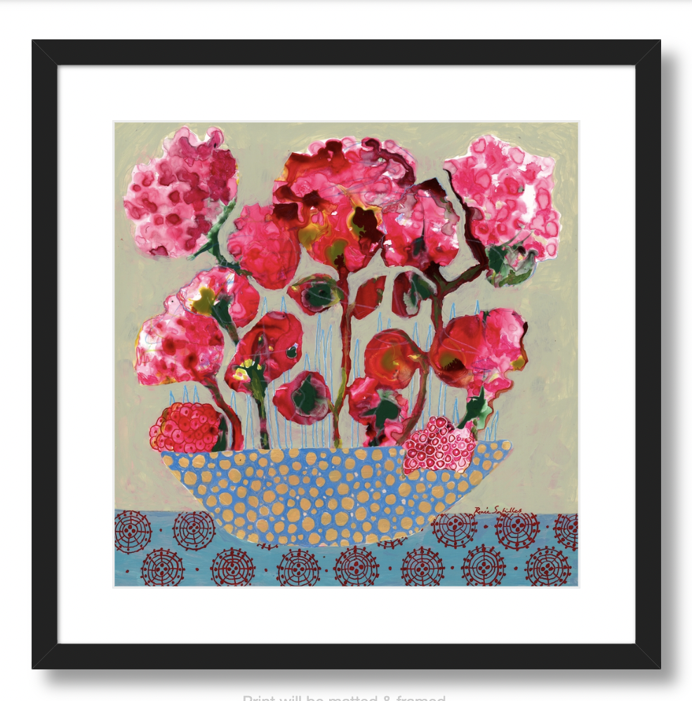 Pink Hydrangeas (square)