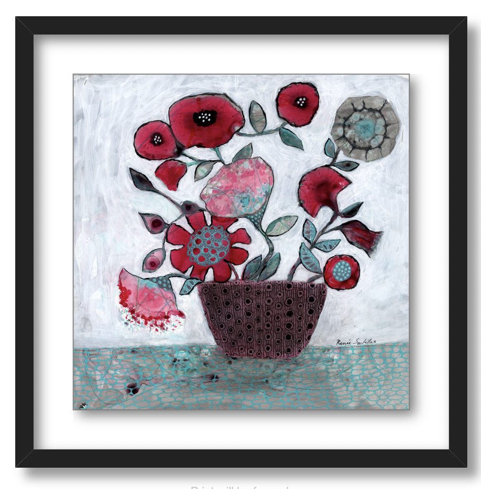 Red Flowers  (square)