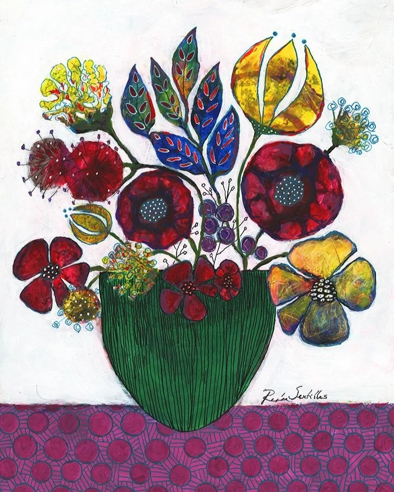 Colorful Bouquet (vertical rectangle)