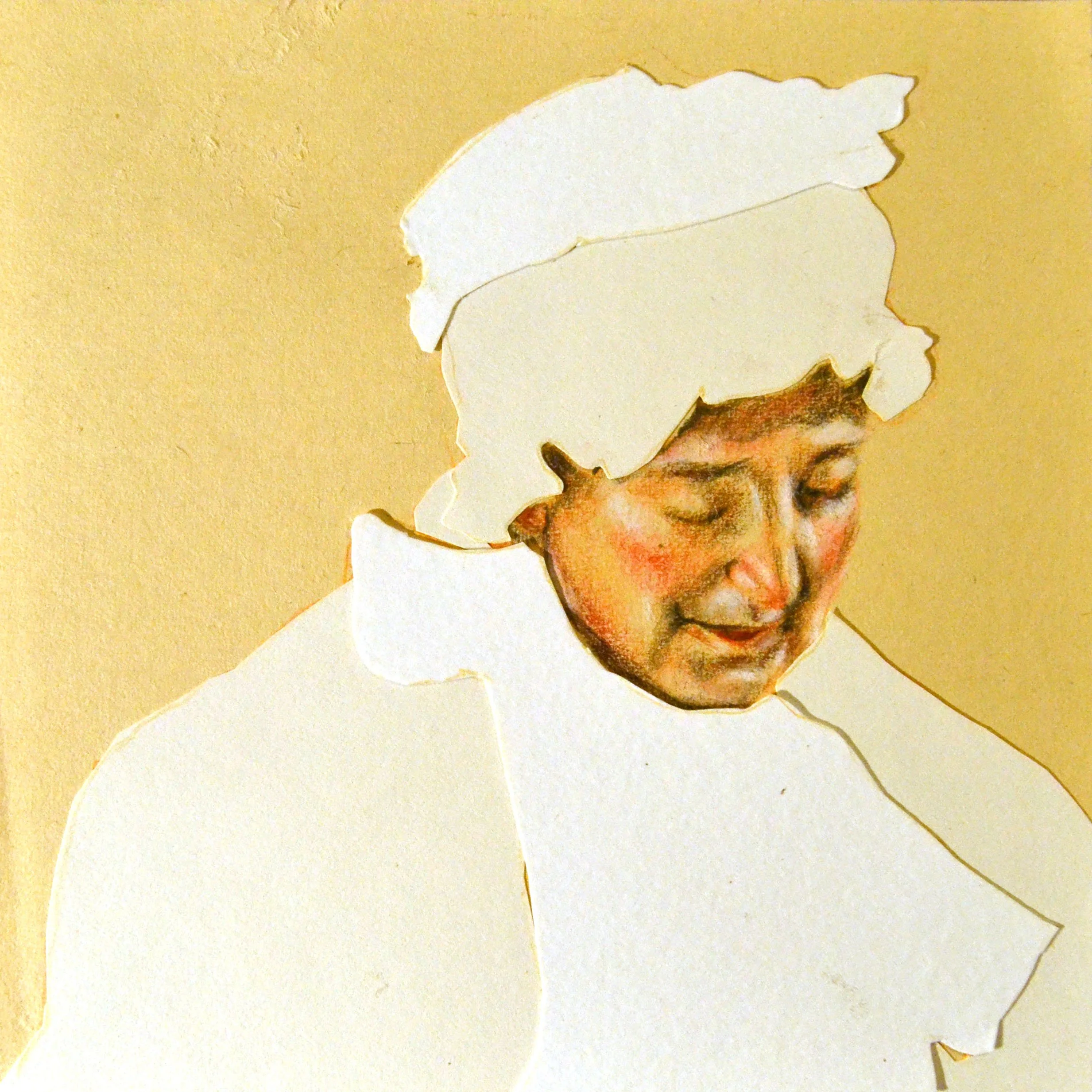 "A very good girl, but of an excitable welsh temperament"

12x12 cm

lápis de cor e cartolina sobre papel

[coleção privada]