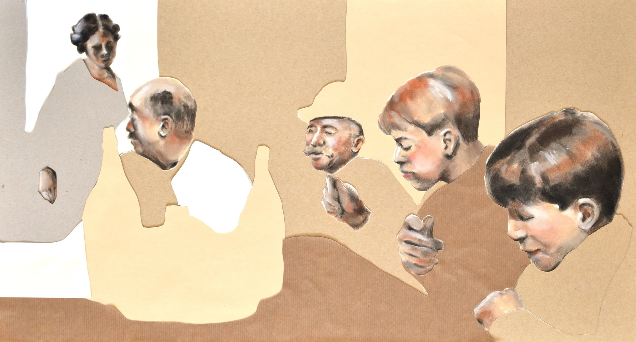 "Don't look or you'll get too excited"

65x35 cm

pastel sobre papel