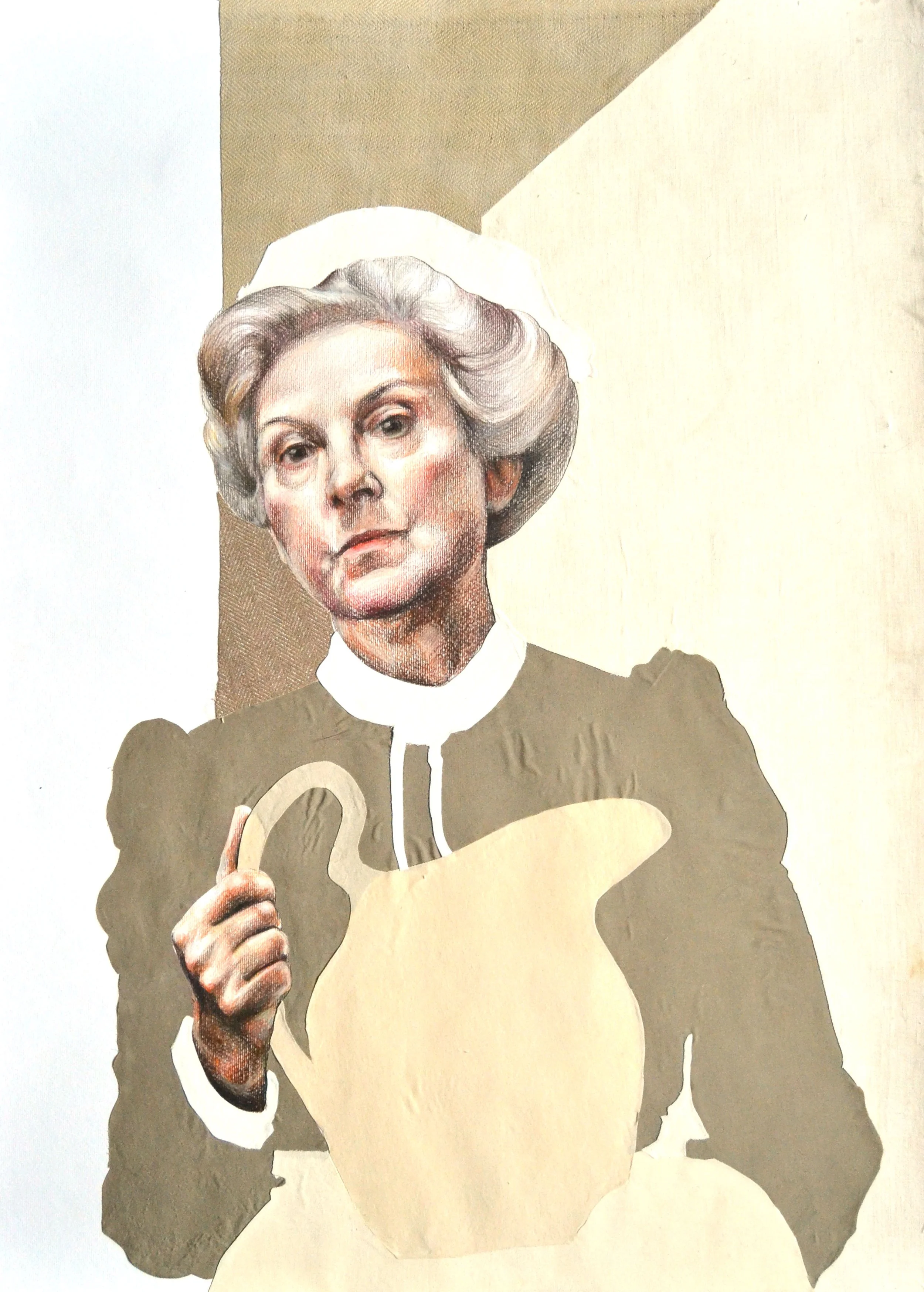 “He is free to devote his life to examining those interesting little problems”

71,5x100 cm

lápis de cor e tecido sobre papel

[coleção privada]