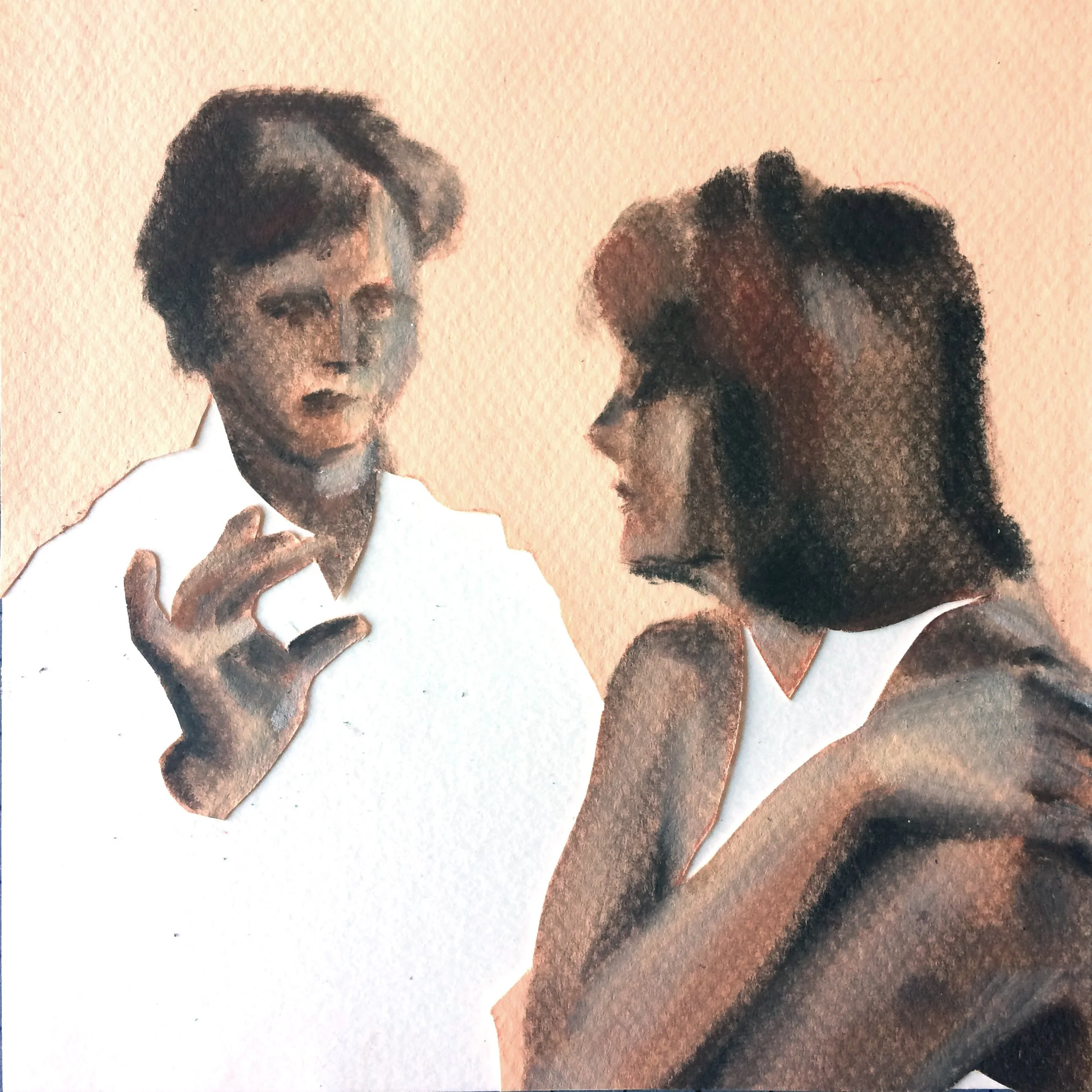 "Nothing like a little disaster for sorting things out "

15x15 cm

pastel sobre papel