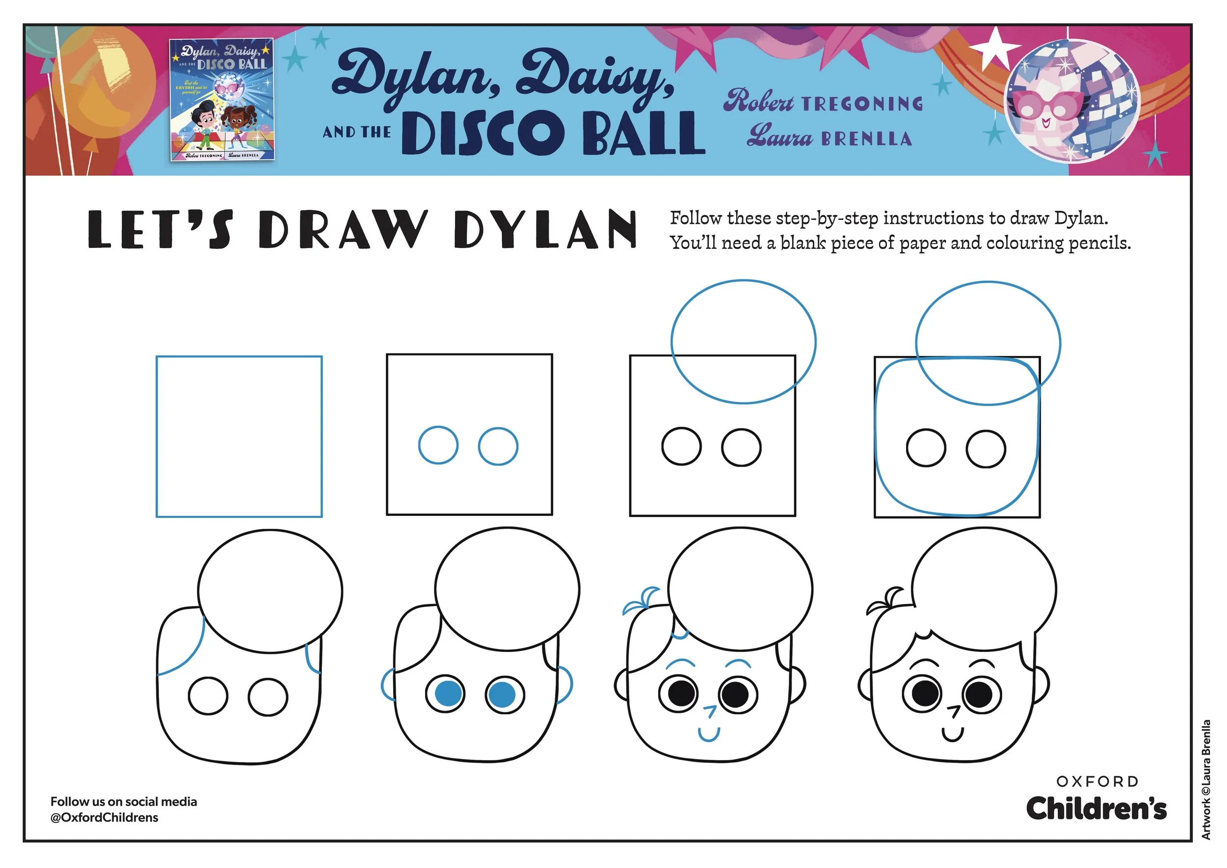 Dylan, Daisy, and the Disco Ball - Drawing Dylan